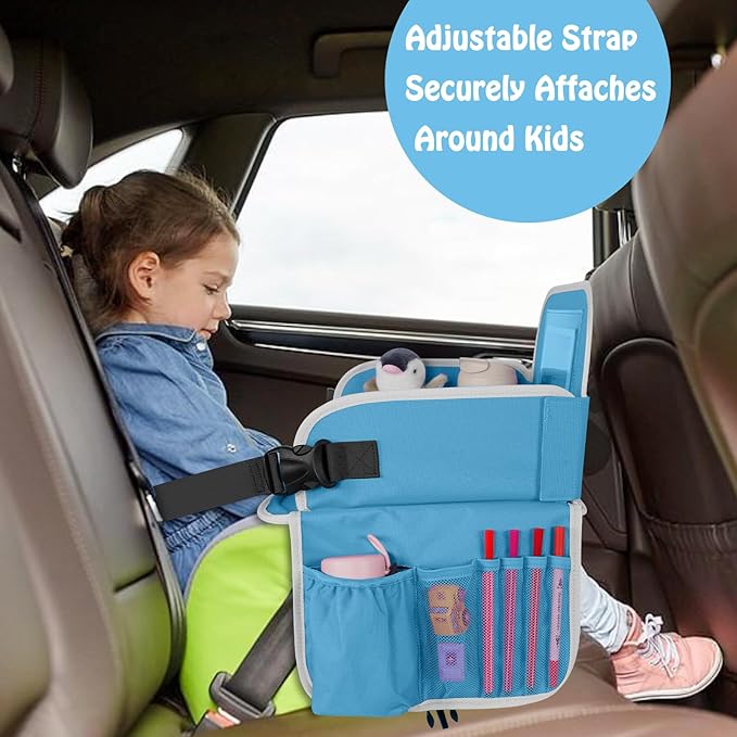 MENZOKE Kids Travel Tray for Boys or Girls, Travel Tray for Kids Car Seat - Image 8