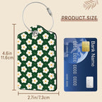 2 Pack Floral Luggage Tag for Women, Name ID Labels - Image 7