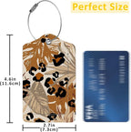 2 Pack Abstract Tropical Leaves Luggage Tags - Image 2