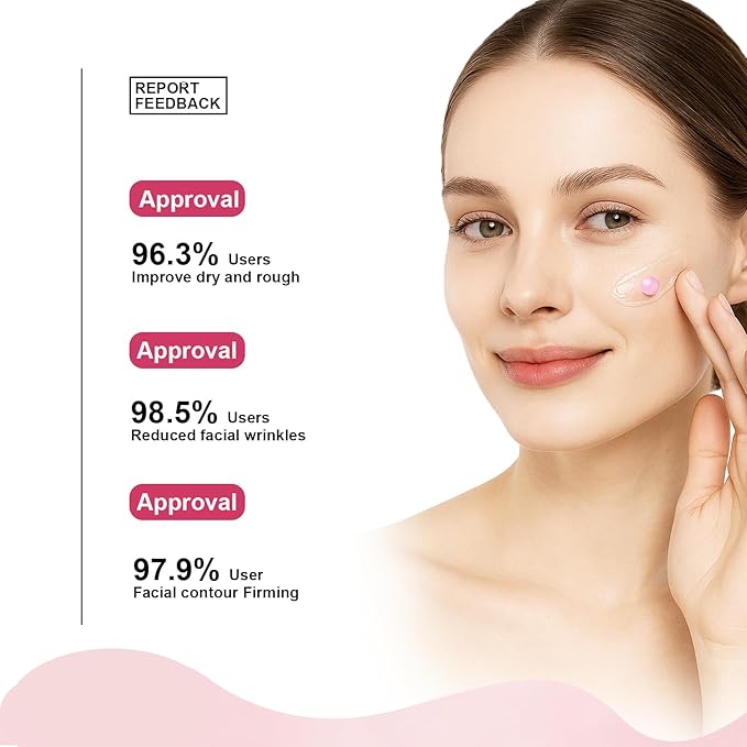 Pink Collagen Jelly Cream,PDRN(Sodium DNA)+ 5% Niacinamide,Gentle Moisturizer Hydrating Brightening Anti-Wrinkle Improve Fine Lines & Rough Texture For Face