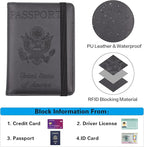 Melsbrinna Premium Leather Passport Holder Covers Case, Waterproof Rfid - Image 5
