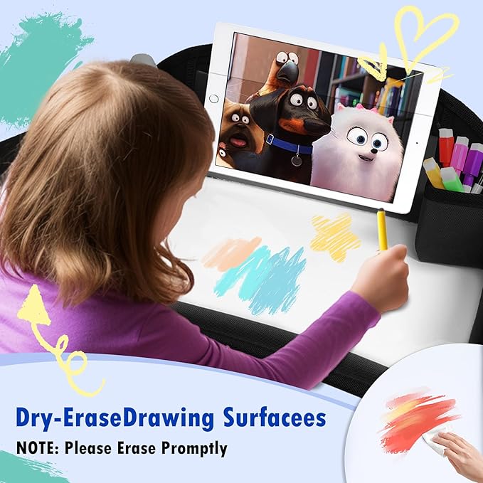 Kids Travel Tray for Toddler Car Seat, Lap Tray for Girl Activities - Image 5