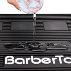 Barber Tools Organizer Mat, Magnetic Barber Mat with 2 Magnetic Slots, Barber Clippers Mat, Magnet Strip Station Pad for Hairstylist