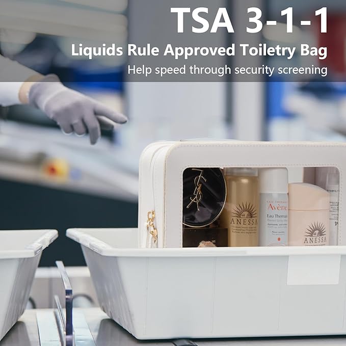 LETGO Clear Makeup Bags, TSA Approved Toiletry Bag - Image 3
