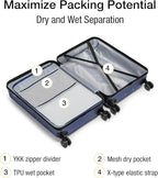 KYME Carry On Luggage 22x14x9 Airline Approved - Image 3