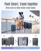 LIGHT FLIGHT Luggage Sets, Durable Hard Shell 3 Piece Set Suitcase - Image 2