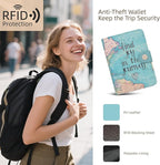 ZOPPEN Passport Holder Women, Passport Cover Travel Wallet Rfid Blocking - Image 3