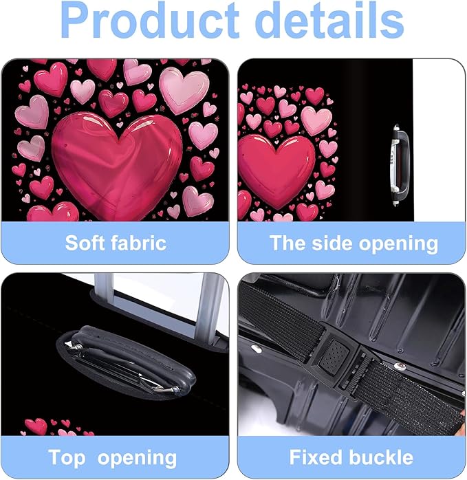 Luggage Cover Washable Suitcase Protector Anti-Scratch, Stretchable Fit - Image 3
