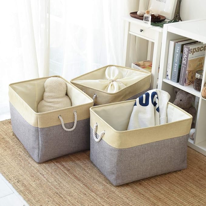 TheWarmHome Storage Baskets for Organizing, Extra Large-3Pack, 17.7L×13.8W×9.8H - Image 7