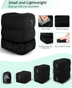 JefDiee Inflatable Travel Foot Rest Pillow, Kids Airplane Bed, Adjustable 3 - Image 3