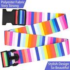 Rainbows Luggage Straps for Suitcases, Adjustable Luggage Travel Belts Security - Image 5