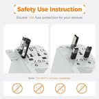 TESSAN Universal Travel Adapter, International Power Adapter - Image 6