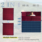 0 Degree Sleeping Bag Cotton Flannel Winter Cold Weather - Image 5
