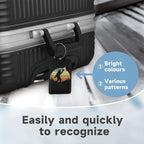 2 Pack Leather Luggage Tag for Suitcase Bigfoot Love Drinking Beer Unique - Image 4