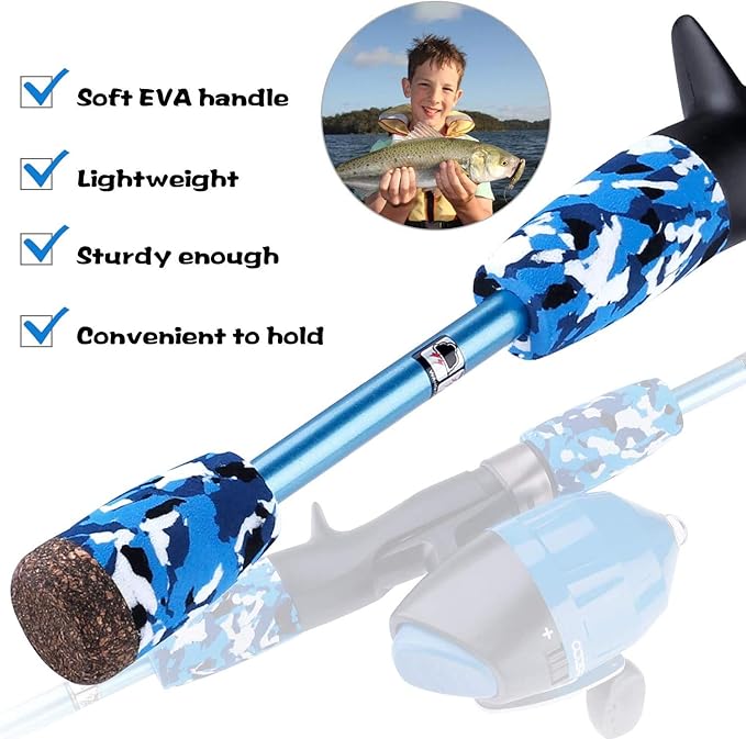 ODDSPRO Kids Fishing Pole Pink, Portable Telescopic Fishing Rod and Reel Combo - Image 3