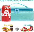 FlowFly Small Insulated Lunch box Portable Soft Bag Mini Cooler Thermal Meal - Image 3