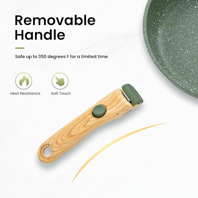 Kitchen Academy Removable Handle Pots and Pans Set - Image 5