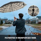 LLanxiry Compact Travel Umbrella, Mini Windproof Umbrellas - Image 3