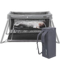2 in 1 Portable Travel Crib for Toddler, Foldable Crib for Baby, Lightweight by Gromast