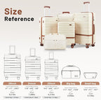 Luggage Sets 3 Piece with TSA Lock Hardside PC+ABS Carry On Suitcase with YKK - Image 9