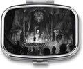 Metal 2 Compartment Pill Organizer Travel Friendly Portable Compact Pill Box by Unknown