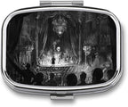 Metal 2 Compartment Pill Organizer Travel Friendly Portable Compact Pill Box by Unknown