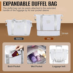 Romswi Suitcase Set with TSA Lock Cup Holder, Hardside Spinner Suitcase with - Image 7