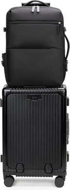 feilario 2 Piece Set 20in Aluminium Frame PC Hard Shell Spinner Wheels Luggage by feilario