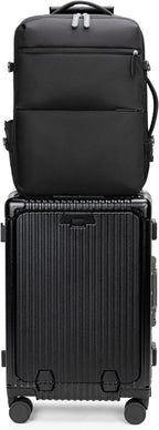 feilario 2 Piece Set 24in Aluminium Frame PC Hard Shell Spinner Wheels Luggage by feilario