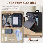 Romswi Luggage Sets 2 Piece 22In, Expandable 22x14x9 Carry On Luggage - Image 5