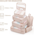 Veken 8 Set Packing Cubes for Travel, Beach Vacation Essentials Accessories for - Image 5