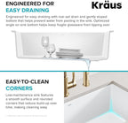 KRAUS Forteza 32-inch Granite Undermount Single Bowl White Kitchen Sink - Image 9