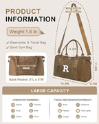 Birthday Graduation Gifts for Daughter, Initial Travel Duffel Bag Sports Gym - Image 2