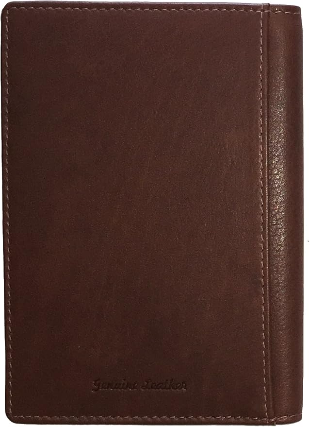 Personalized Monogrammed Toffee Leather RFID Passport Wallet - Image 6