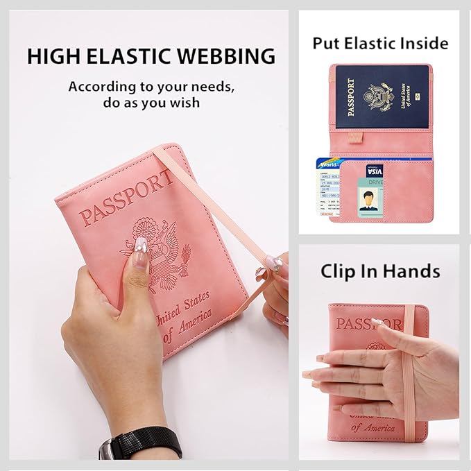 Melsbrinna Premium Leather Passport Holder Covers Case, Waterproof Rfid - Image 2