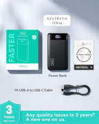 INIU Portable Charger, 22.5W 20000mAh USB C in & Out Power Bank Fast Charging - Image 6