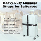 Vigorport Luggage Straps for Suitcases TSA Approved Suitcase Belt, Stretchable - Image 6