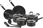 Amazon Basics Hard Anodized Non-Stick 12-Piece Cookware Set, Pans and Utensils by AmazonBasics