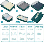 BAGAIL 6 Set Ultralight Compression Packing Cubes Packing Organizer - Image 2
