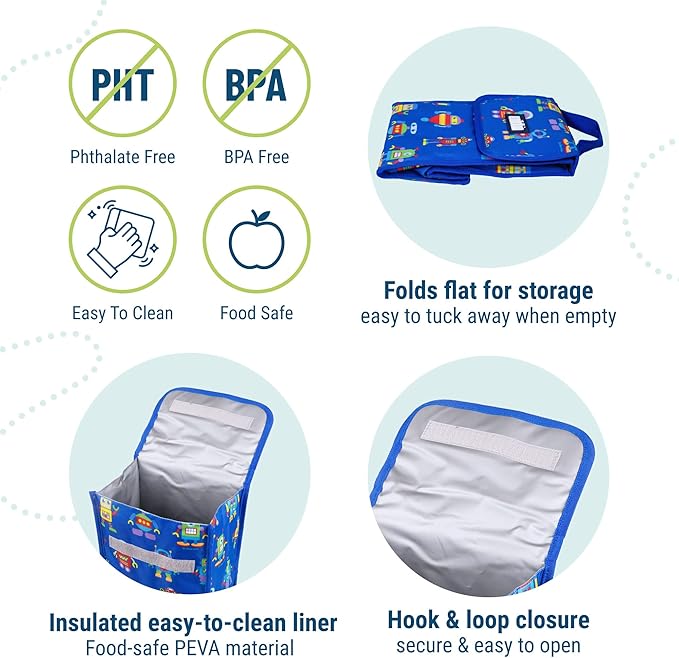 Wildkin Kids Insulated Lunch Bag – Reusable, School & Travel - Image 5
