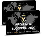 SaiTech IT 2 Pack RFID Blocking Card NFC Contactless Debit/Credit Card ATM by SaiTechIT