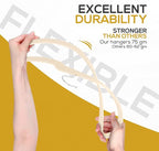 50 Pack New Premium Quality Velvet Hangers Ultra Thin Non Slip Adult Felt Space - Image 8