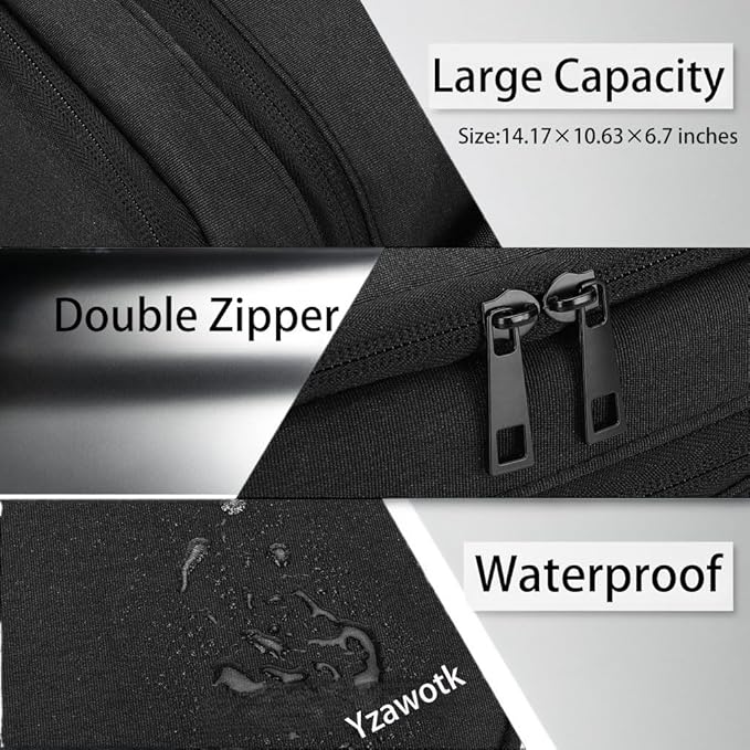 Extra Large Electronics Organizer Travel Case, Cable Organizer Bag - Image 4