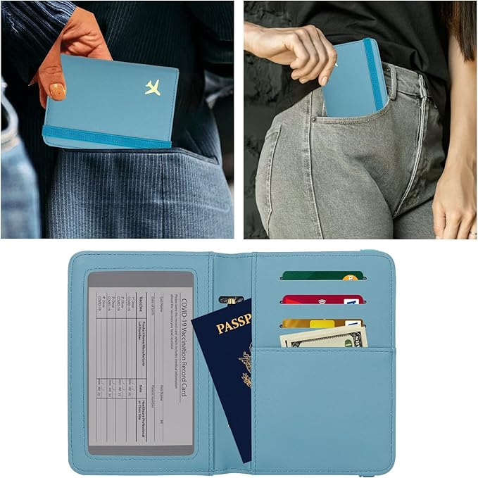 ZOPPEN Passport Holder Wallet, Passport Cover Travel Wallet Women Travel - Image 4