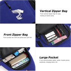 MOSISO Sling Backpack, Canvas Crossbody Hiking Daypack Bag - Image 4
