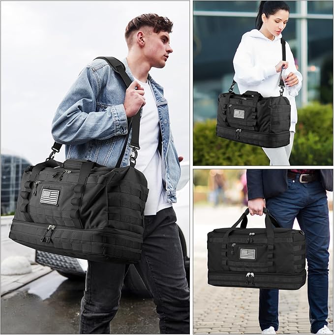 ETRONIK Travel Bag for Men Women, Gym Bag & Tactical Duffle Bags for Travel - Image 6