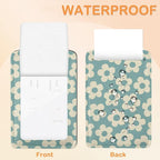 Vintage Cream Daisy 3 Pack PU Leahter Luggage Tag - Image 3