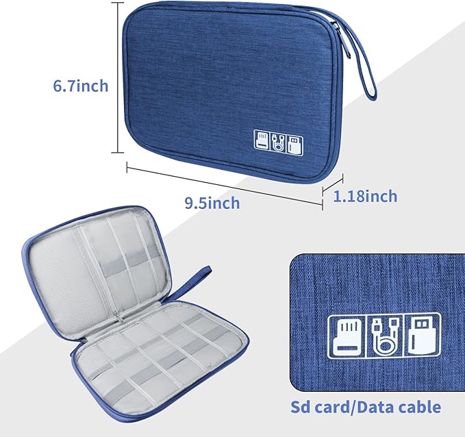 Electronics Travel Organizer, Portable Waterproof Electronic Travel Storage Bag - Image 5