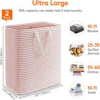 Lifewit 2 Pack Laundry Hamper Large Collapsible Laundry Basket, Freestanding - Image 3