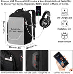 Travel Laptop Backpack, Anti Theft Backpack - Image 4